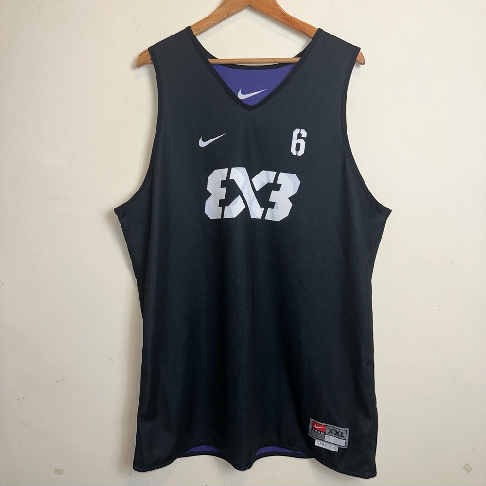 Nike Fiba 3x3 Men's Size 2XL Reversible Basketball Jersey #7 USA MADE AR0651-015